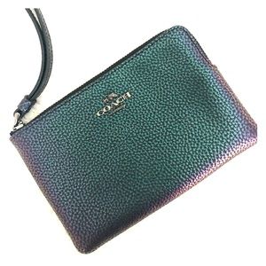Coach leather wristlet